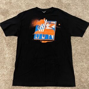 The Hundreds Black Tee with Orange Accents